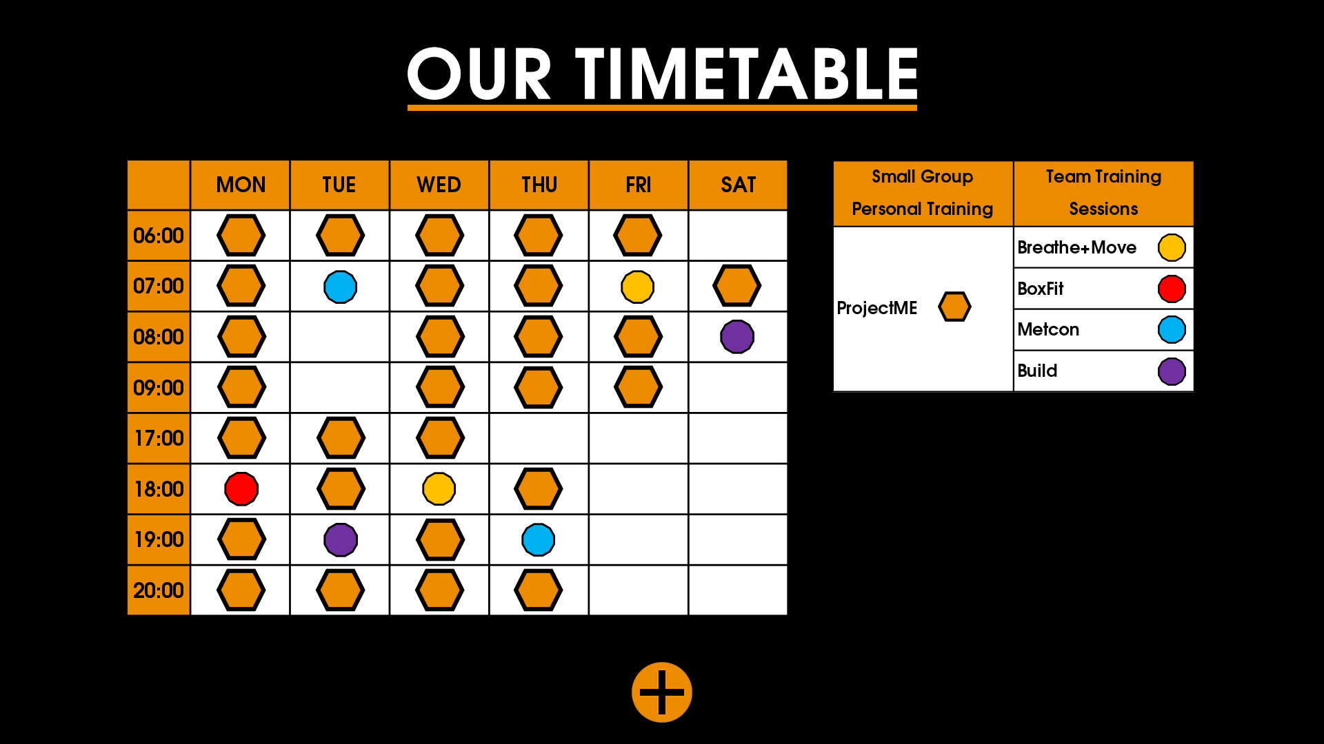 Body+Beyond Timetable